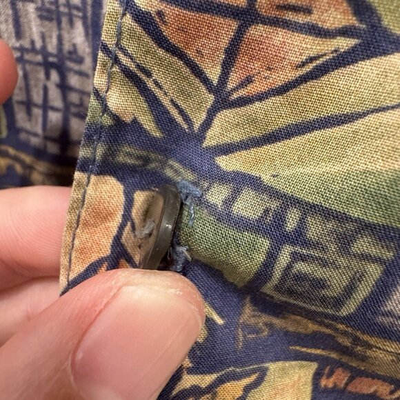 Vtg Tori Richard Hawaiian Shirt Cotton Lawn Mens Size 2XL Palm Tree Made in USA - Picture 7 of 7